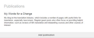 LinkedIn Publications